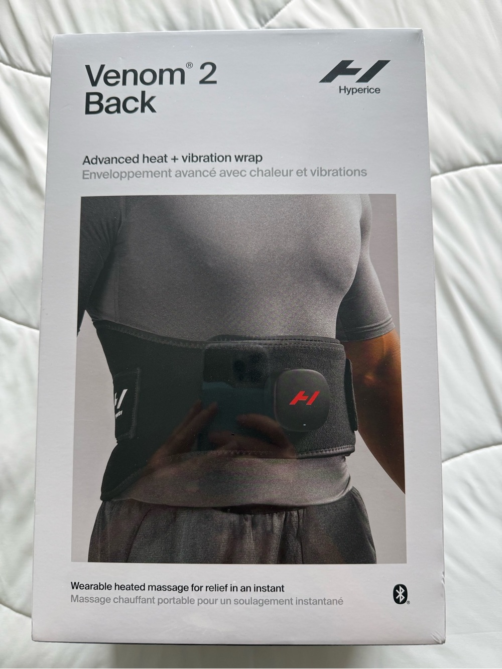 Hyperice Venom 2 Back Heat + Vibration Wrap - Black